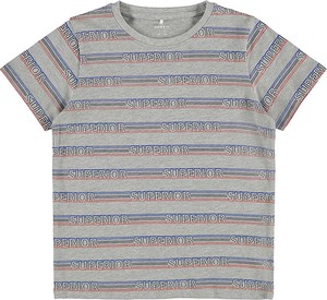 Koszulka dziecięca Name it dla chłopców z bawełny w paseczki