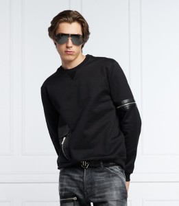 Czarna bluza Les Hommes w stylu casual