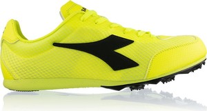 Żółte buty sportowe Diadora sznurowane