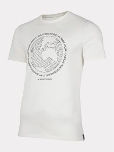 T-shirt 4F w młodzieżowym stylu z krótkim rękawem z bawełny