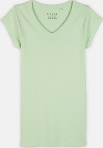 Zielony t-shirt Gate z krótkim rękawem
