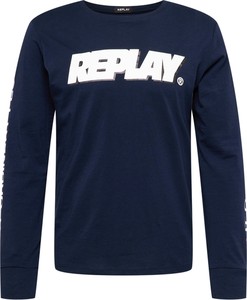 T-shirt Replay w młodzieżowym stylu z dżerseju