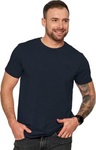 Czarny t-shirt Moraj z krótkim rękawem