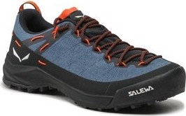 Granatowe buty trekkingowe Salewa sznurowane