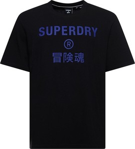 T-shirt Superdry z krótkim rękawem w młodzieżowym stylu z bawełny