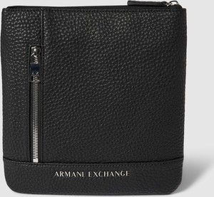 Czarna torba Armani Exchange ze skóry