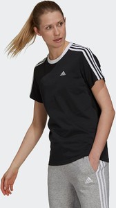 T-shirt Adidas z okrągłym dekoltem w sportowym stylu z krótkim rękawem