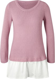 Różowy sweter Heine w stylu casual