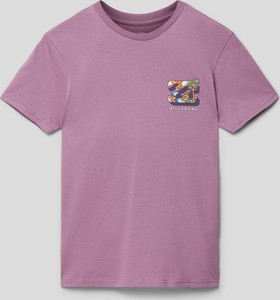 Fioletowa koszulka dziecięca Billabong z bawełny dla chłopców