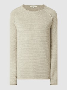 Sweter Review w stylu casual z bawełny z okrągłym dekoltem