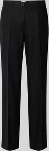 Czarne spodnie Gerry Weber w stylu retro z lnu