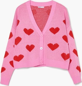 Różowy sweter Cropp w stylu casual z dzianiny