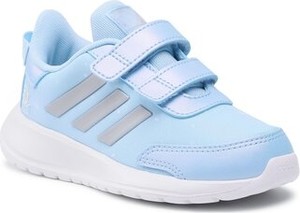 Niebieskie buty sportowe dziecięce Adidas dla dziewczynek na rzepy