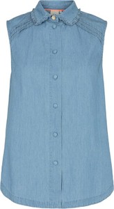 Niebieska koszula Numph z bawełny w stylu casual