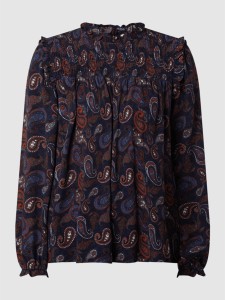 Bluzka Esprit w stylu casual z długim rękawem z dekoltem w kształcie litery v