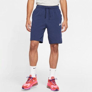 Niebieskie spodenki Nike w sportowym stylu z dżerseju