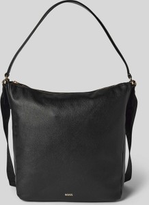 Czarna torebka Hugo Boss w stylu glamour matowa
