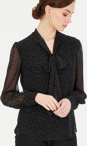 Czarna bluzka L’AF z tkaniny w stylu casual