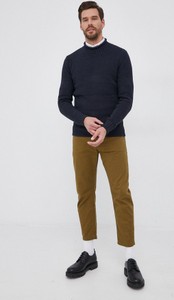 Granatowy sweter Selected w stylu casual