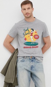 T-shirt Manuel Ritz z bawełny z krótkim rękawem