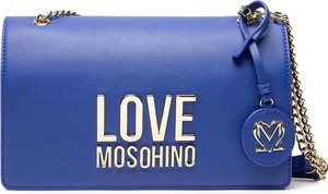 Niebieska torebka Love Moschino matowa mała