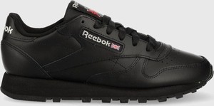 Czarne buty sportowe Reebok sznurowane w sportowym stylu
