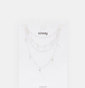 Sinsay - Naszyjnik - srebrny