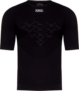Czarny t-shirt X Bionic z krótkim rękawem