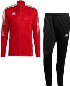 Czarny dres Adidas w sportowym stylu z dresówki