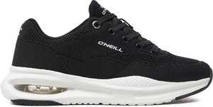 Czarne buty sportowe O'Neill w sportowym stylu sznurowane z płaską podeszwą