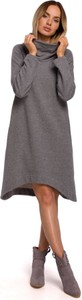 Sukienka MOE z bawełny w stylu casual z długim rękawem