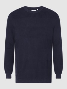 Granatowy sweter S.Oliver z okrągłym dekoltem