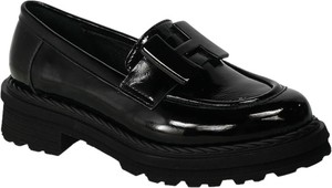 Czarne buty Venezia z płaską podeszwą