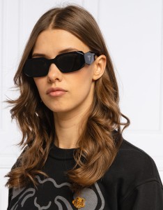 Czarne okulary damskie Prada