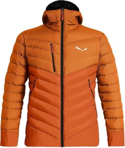 Pomarańczowa kurtka Salewa krótka w sportowym stylu