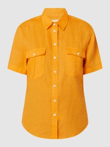 Żółta koszula Fynch Hatton z lnu
