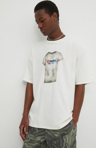 T-shirt Diesel z krótkim rękawem w młodzieżowym stylu z nadrukiem