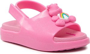 Różowe buty dziecięce letnie Melissa dla dziewczynek na rzepy