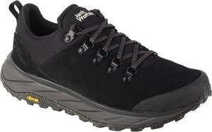 Czarne buty trekkingowe Jack Wolfskin z zamszu