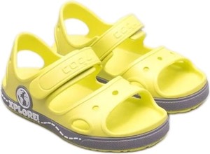 Żółte buty dziecięce letnie Coqui na rzepy