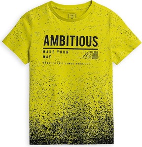 Żółta koszulka dziecięca 4F dla chłopców