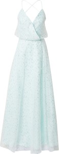 Miętowa sukienka Unique maxi