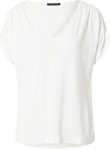 T-shirt Sisley w stylu casual z dekoltem w kształcie litery v