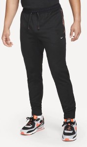 Czarne spodnie sportowe Nike w sportowym stylu z dresówki