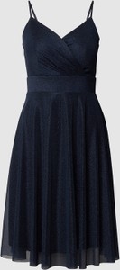 Granatowa sukienka Troyden Collection na ramiączkach
