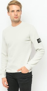 Sweter Calvin Klein z okrągłym dekoltem z bawełny