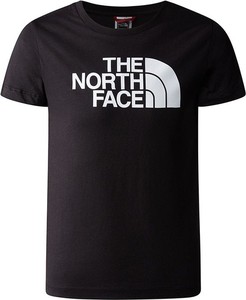 Czarny t-shirt The North Face z krótkim rękawem z bawełny