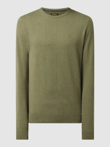 Sweter McNeal z okrągłym dekoltem z bawełny w stylu casual