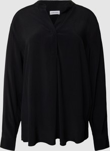 Czarna bluzka Seidensticker w stylu casual z bawełny