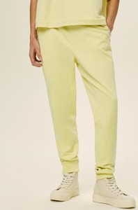 Żółte spodnie sportowe Diverse w stylu casual